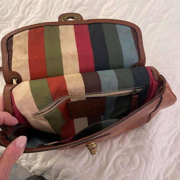 Coach Vintage Willis Legacy Leather Brown Crossbody Bag G1269-19132 Used - Picture 16 of 16